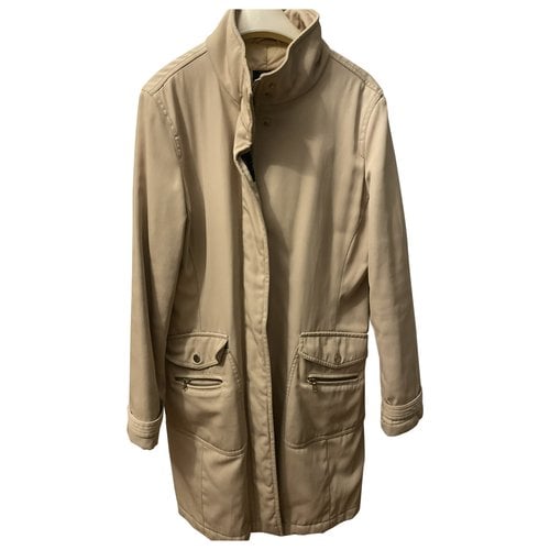 Pre-owned Fay Peacoat In Beige