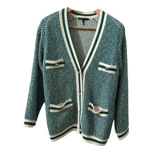 Pre-owned Maje Spring Summer 2021 Cardigan In Green