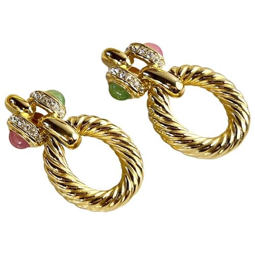 Pre-owned Givenchy Crystal Earrings In Multicolour