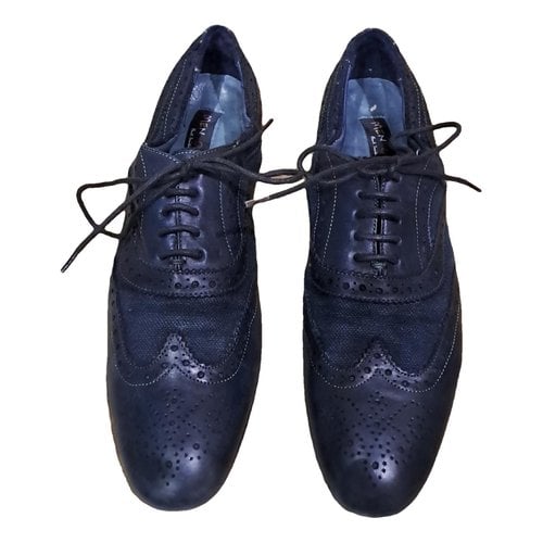 Pre-owned Paul Smith Leather Lace Ups In Blue