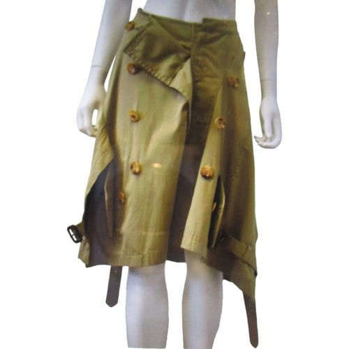 Pre-owned Junya Watanabe Mid-length Skirt In Beige