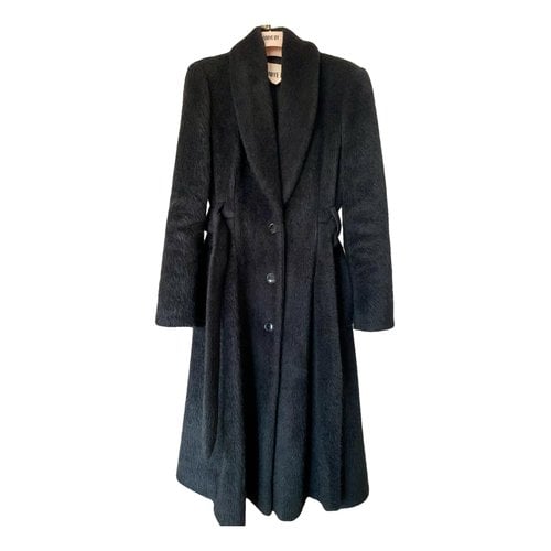 Pre-owned Aniye By Faux Fur Coat In Black