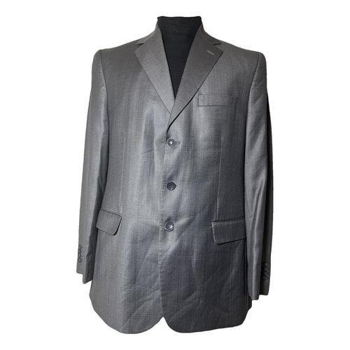 Pre-owned Giorgio Armani Wool Suit In Grey