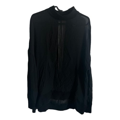 Pre-owned Ann Demeulemeester Silk Tunic In Black