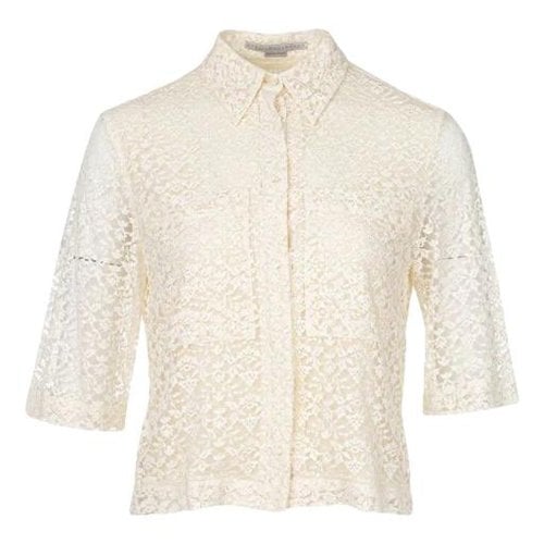 Pre-owned Stella Mccartney Lace Top In White