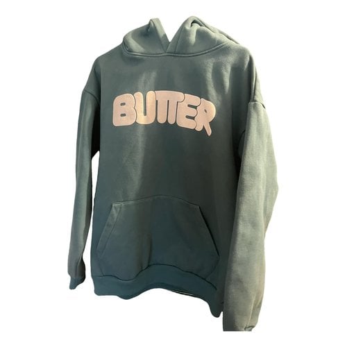 Pre-owned Butter Goods Sweatshirt In Green