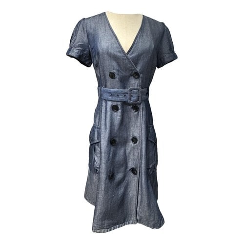 Pre-owned Emporio Armani Mid-length Dress In Blue