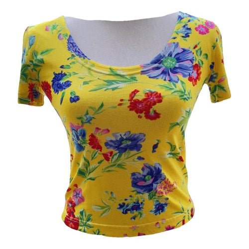 Pre-owned Kenzo Blouse In Yellow