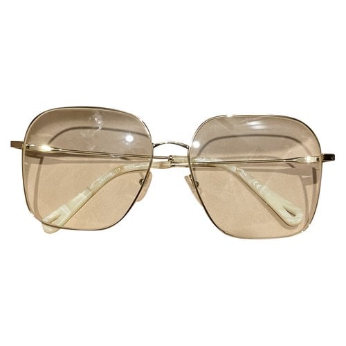 Pre-owned Chloé Aviator Sunglasses In Beige