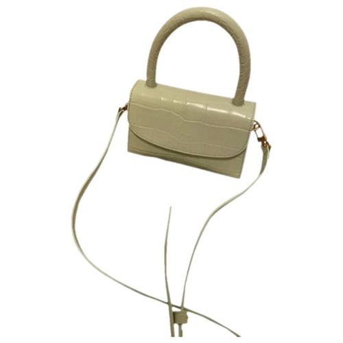 Pre-owned By Far Mini Leather Bag In Green