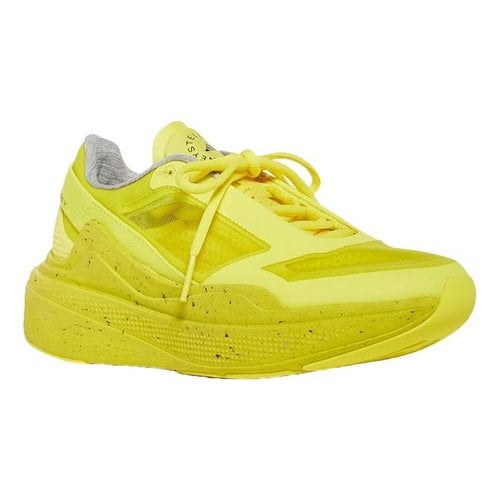 Pre-owned Stella Mccartney Vegan Leather Trainers In Yellow