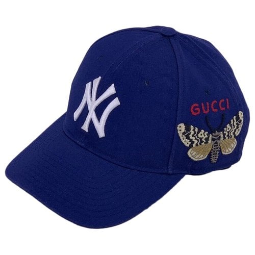 Pre-owned Gucci Beret In Blue