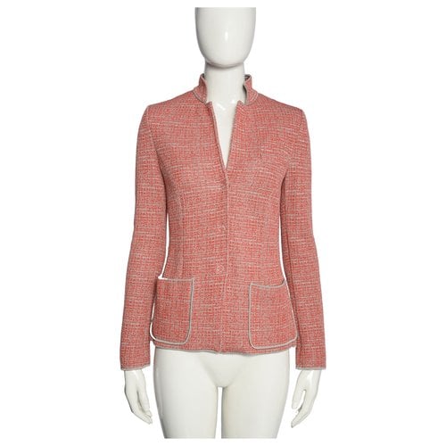 Pre-owned Giorgio Armani Wool Jacket In Red