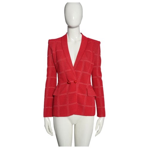 Pre-owned Giorgio Armani Jacket In Red