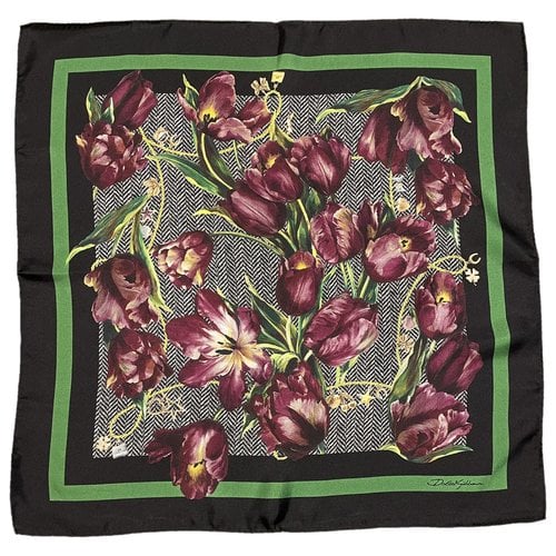 Pre-owned Dolce & Gabbana Silk Neckerchief In Multicolour