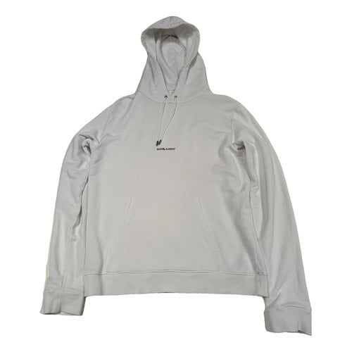 Pre-owned Saint Laurent Sweatshirt In White