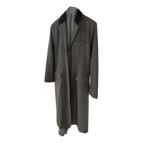 Pre-owned Meotine Wool Coat In Grey