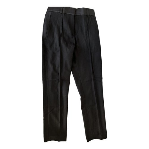 Pre-owned Racil Wool Slim Pants In Black
