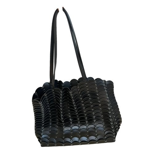 Pre-owned Paco Rabanne Leather Tote In Black