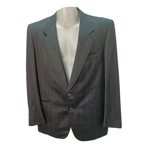Pre-owned Saint Laurent Wool Suit In Grey