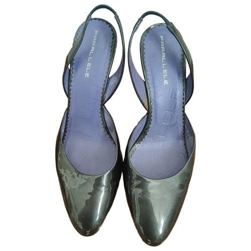 Pre-owned Parallele Patent Leather Heels In Metallic