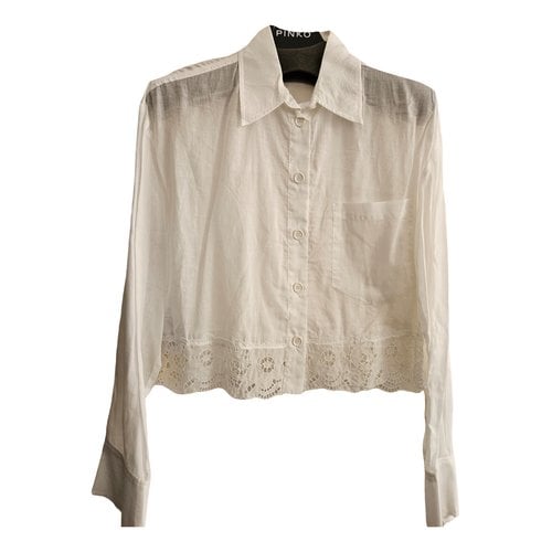 Pre-owned Pinko Shirt In White