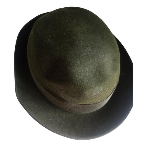 Pre-owned Borsalino Hat In Green