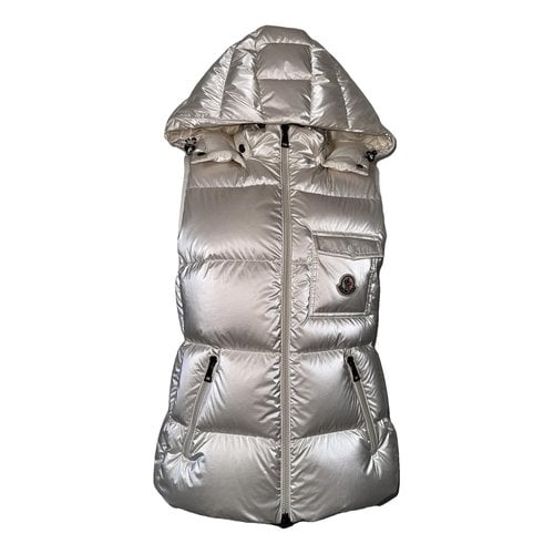 Pre-owned Moncler Cardi Coat In White