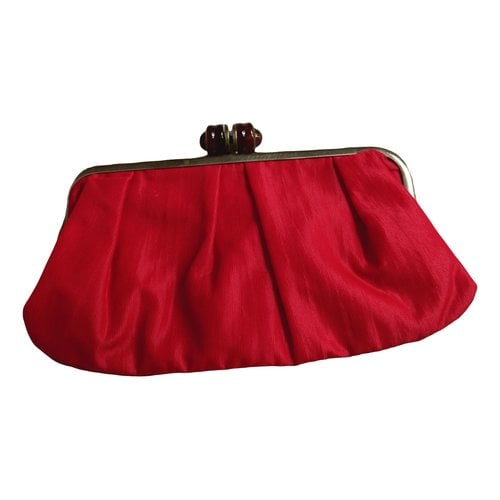 Pre-owned Marni Cloth Clutch Bag In Red