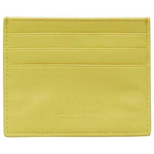 Pre-owned Bottega Veneta Leather Small Bag In Yellow