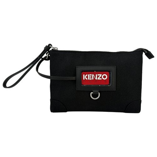 Pre-owned Kenzo Cloth Handbag In Black
