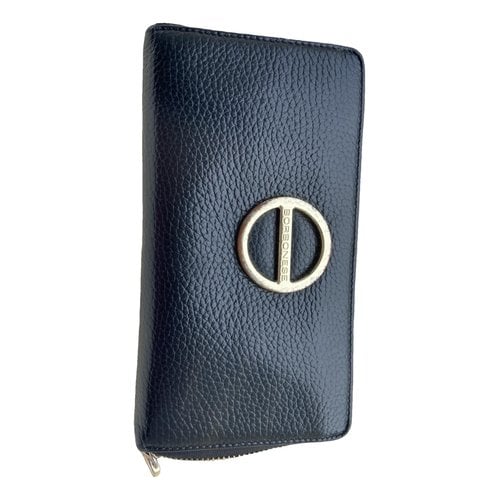 Pre-owned Borbonese Leather Wallet In Black