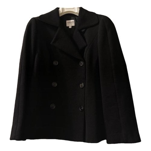 Pre-owned Armani Collezioni Wool Blazer In Black