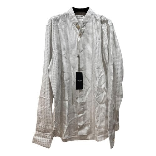 Pre-owned Saint Laurent Silk Blouse In White