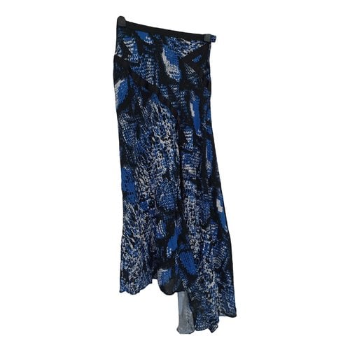 Pre-owned House Of Holland Maxi Skirt In Blue