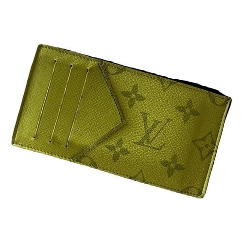 Pre-owned Louis Vuitton Cloth Clutch In Yellow