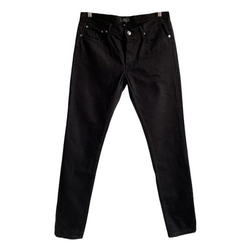Pre-owned Apc Slim Jean In Black