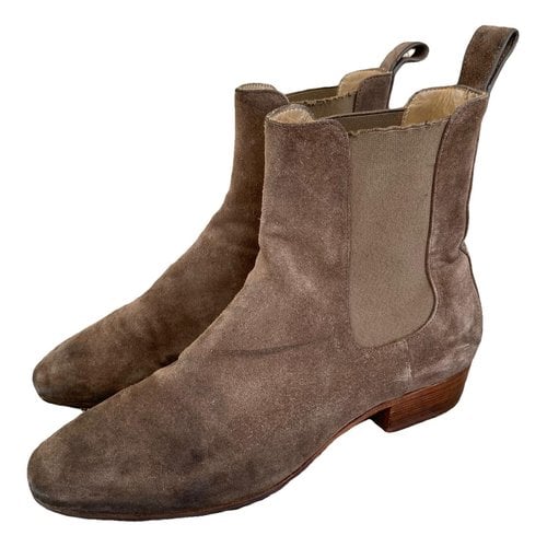 Pre-owned Represent Boots In Beige