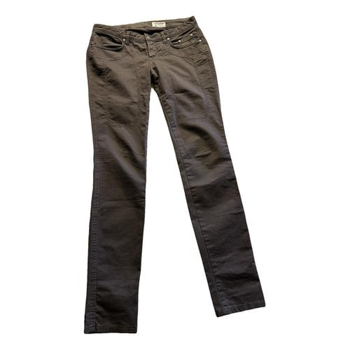 Pre-owned Jeckerson Slim Pants In Brown