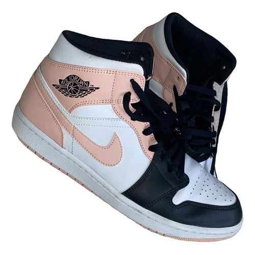 Pre-owned Jordan 1 Leather High Trainers In Other