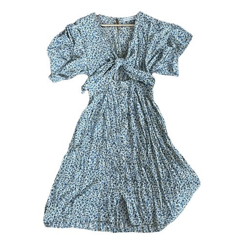 Pre-owned Faithfull The Brand Mid-length Dress In Blue