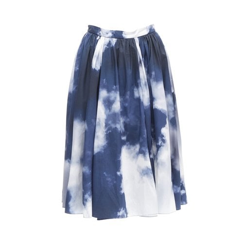 Pre-owned Alexander Mcqueen Mid-length Skirt In Blue