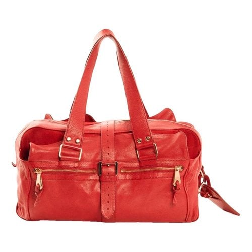 Pre-owned Mulberry Leather Bag In Red
