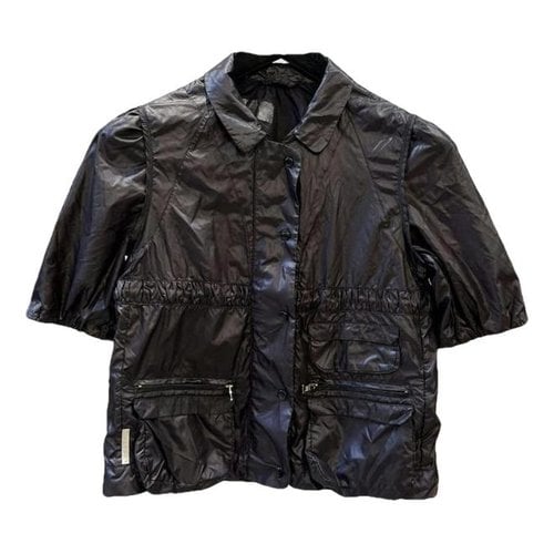 Pre-owned Prada Linen Jacket In Black