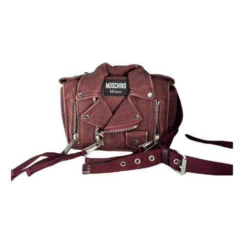 Pre-owned Moschino Biker Crossbody Bag In Red