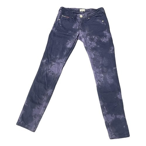 Pre-owned Tommy Hilfiger Slim Jeans In Purple