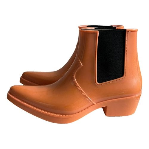 Pre-owned Calvin Klein Jeans Est.1978 Boots In Orange
