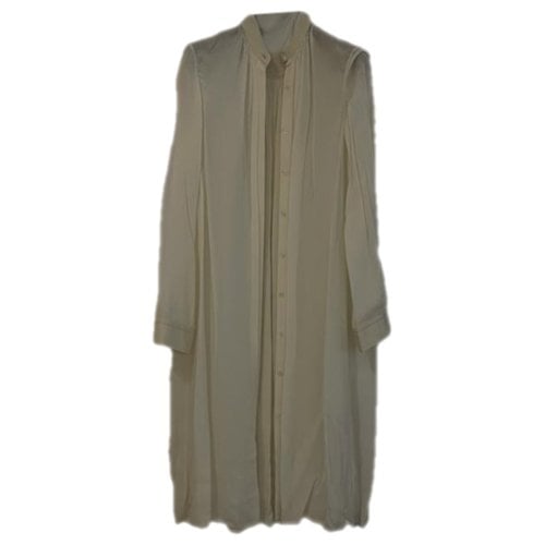 Pre-owned The Row Mid-length Dress In Ecru