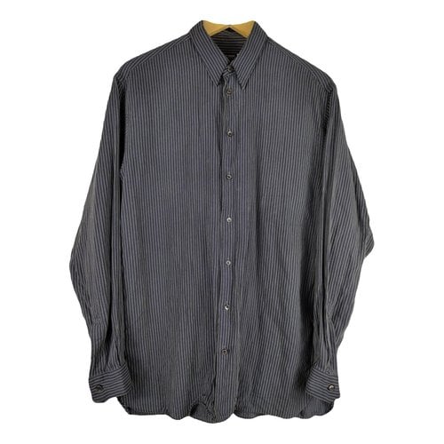Pre-owned Giorgio Armani Shirt In Navy