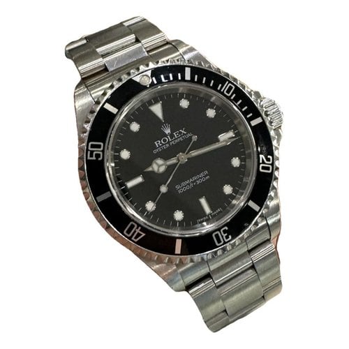 Pre-owned Rolex Submariner Watch In Black